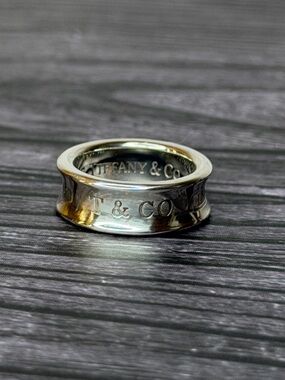 Tiffany & Co. Sterling Silver Ring | Engraved Band Ring | Size 4.5 | Minimalist